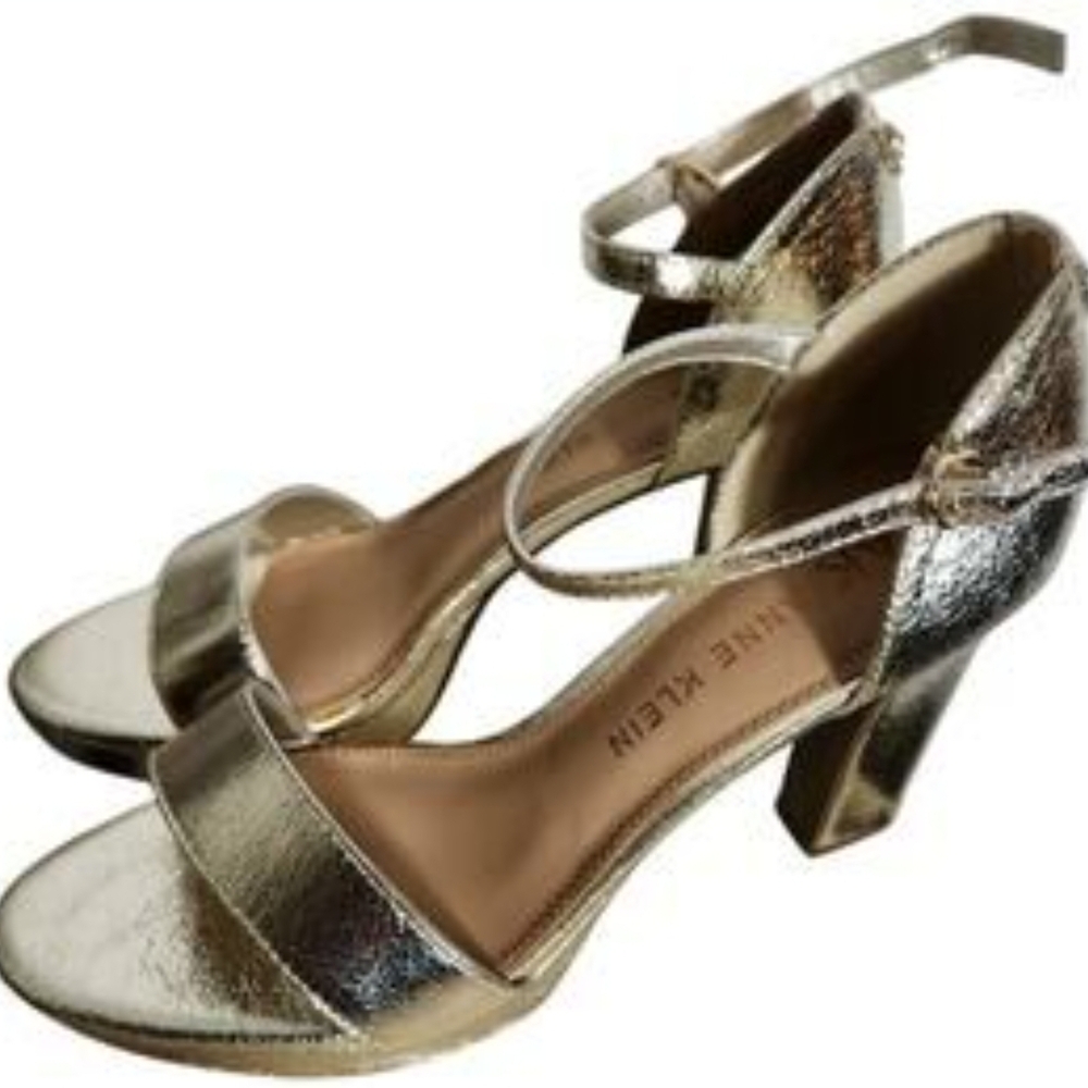 Anne Klein Metallic Gold Heels
